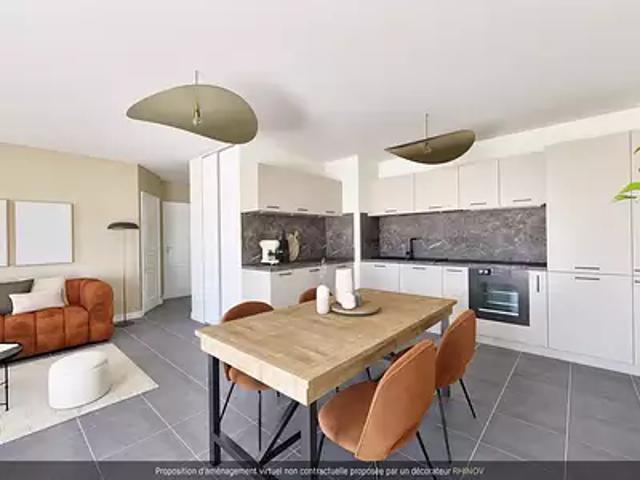 achat appartement, 47.42 m² parking