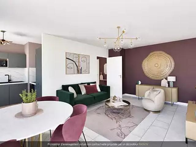 achat appartement, 51.07 m² terrasse parking