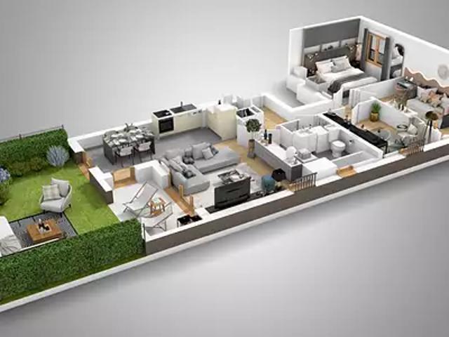 Achat appartements Cesson t3 PTZ+ HQE TVA 5,5% RT 2012