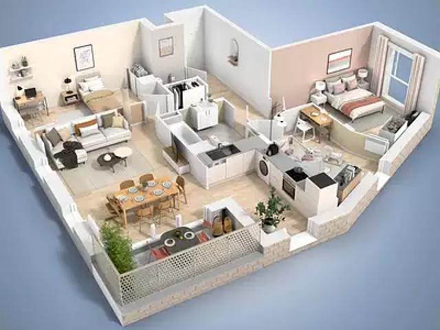 Achat appartements Bondy t2 PTZ+ HQE TVA 5,5%