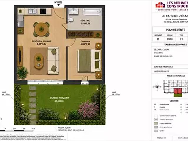 Achat appartements La Roche sur Yon t3 BBC Pinel
