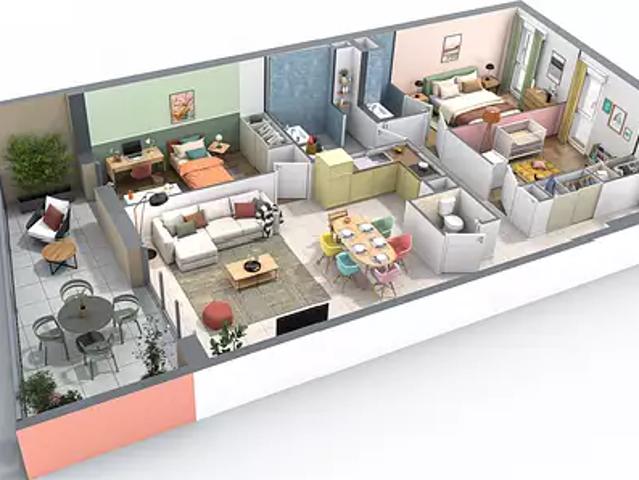 Achat appartements Le Pont de Claix t2 TVA 5,5%