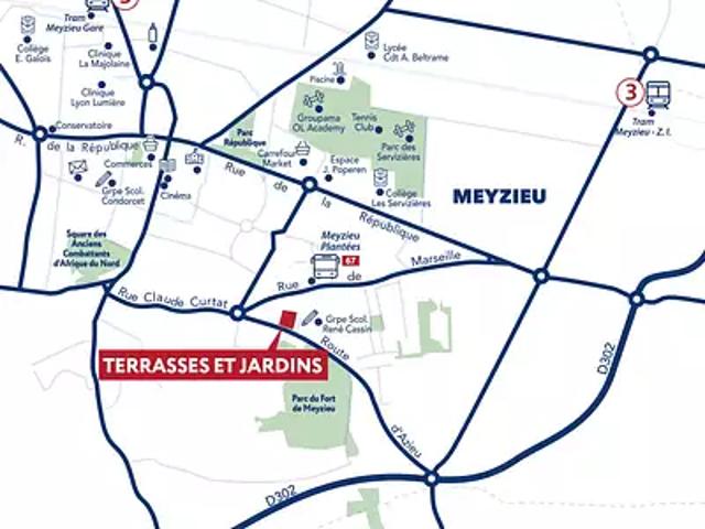 Achat appartements Meyzieu t3 PTZ+ TVA 5,5%
