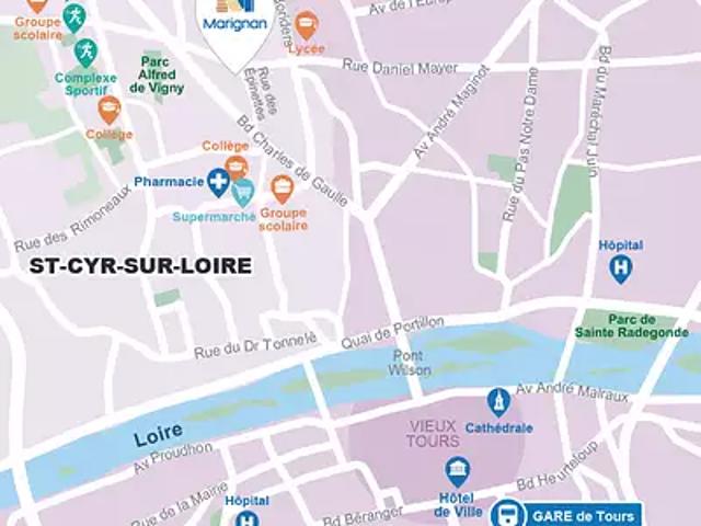 Achat appartements Saint Cyr sur Loire t2