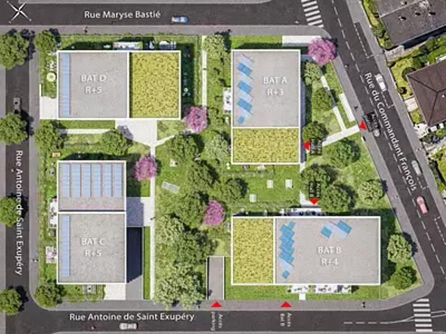 Achat appartements Strasbourg t3 LMNP TVA 5,5% NF