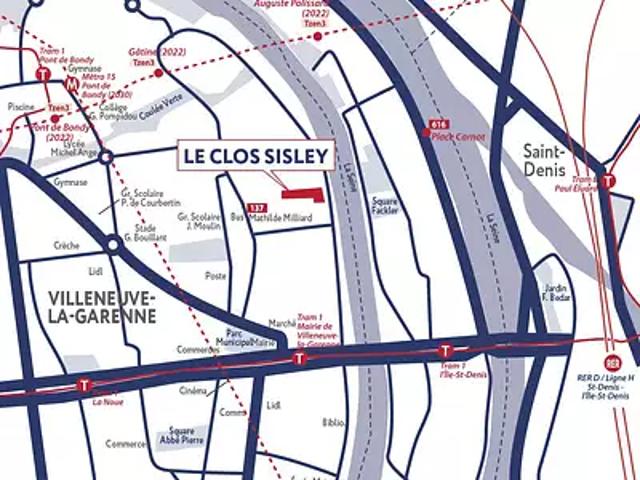 Achat appartements Villeneuve la Garenne t3 PTZ+ TVA 5,5%