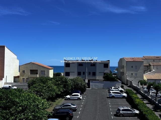 ACHAT CAP D'AGDE QUARTIER FALAISES T2 COIN CABINE AVEC PARKING PRIVE CELLIER PRIVE