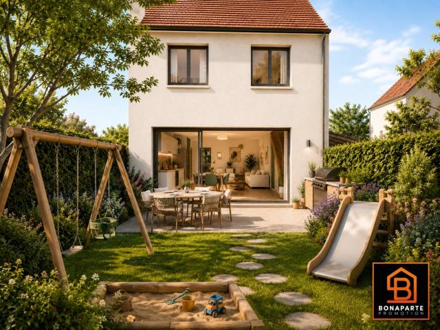 achat maison neuve cergy coteaux 5 pièces avec terrasse et jardin 5 pièces, 89 m²