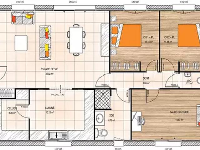 Achat maisons Montreuil Bellay 5 pièces