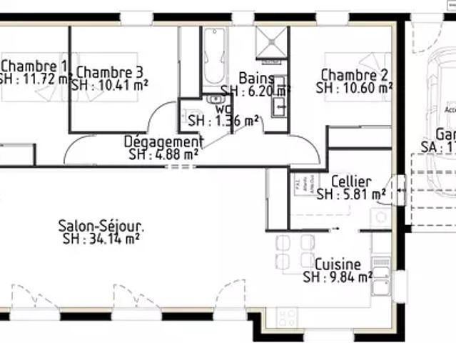 Achat maisons Naucelles 5 pièces