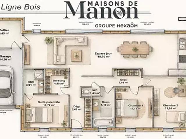 Achat maisons Noyers sur Jabron 3 pièces