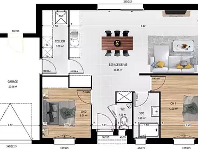 Achat maisons Baugé en Anjou 4 pièces