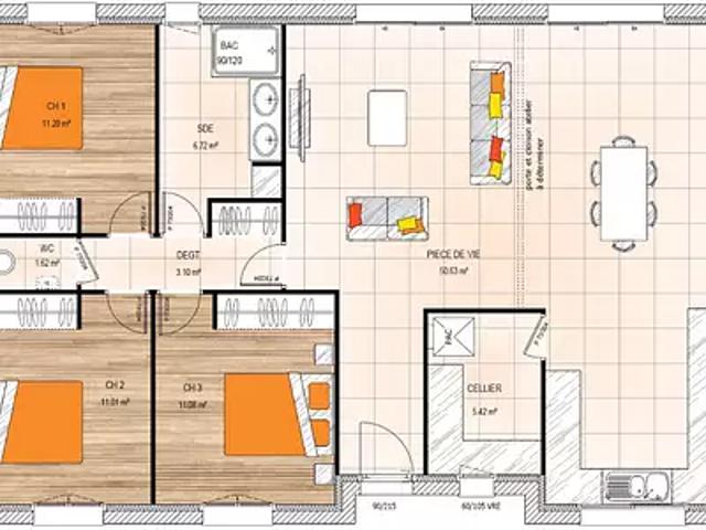 Achat maisons Bellevigne les Châteaux 5 pièces