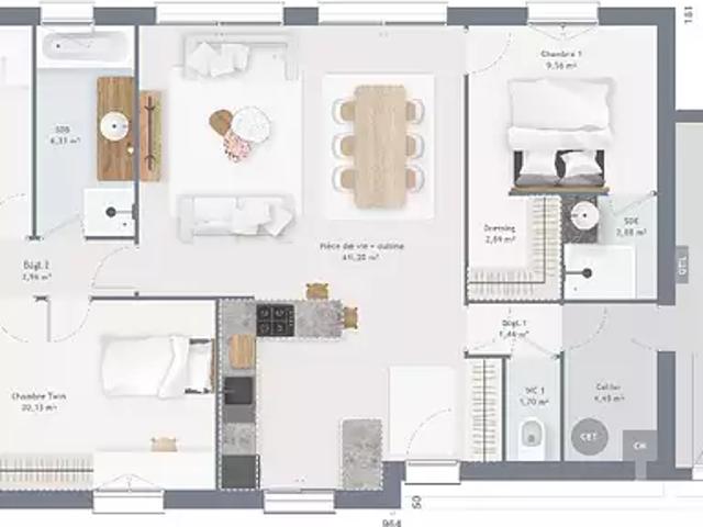 Achat maisons Cesson 5 pièces