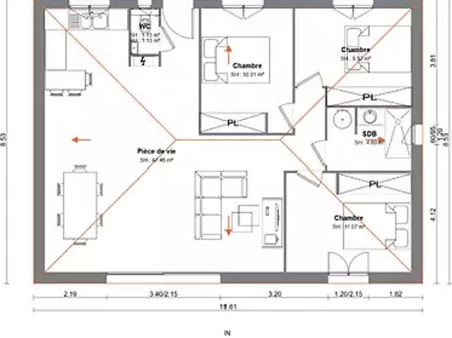 Achat maisons Draguignan 3 pièces