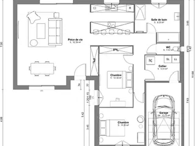 Achat maisons Gauchy 4 pièces