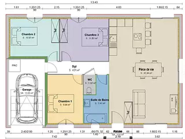 Achat maisons Jassans Riottier 4 pièces