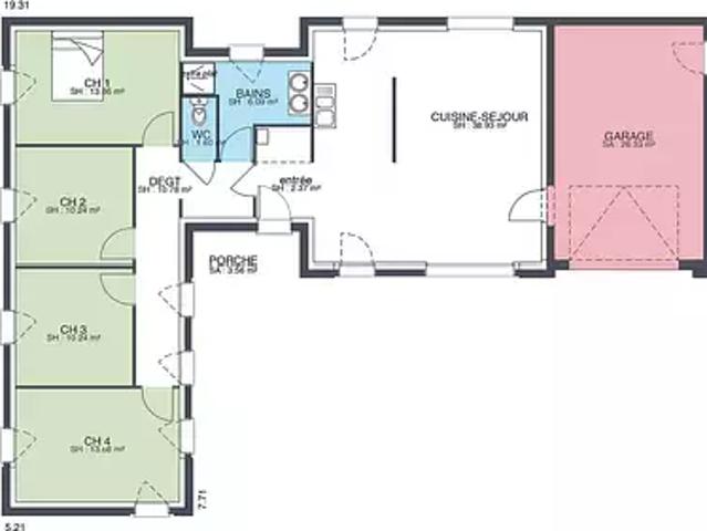 Achat maisons La Chapelle Heulin 4 pièces