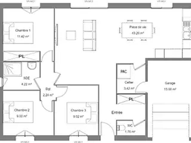 Achat maisons La Châtre 3 pièces