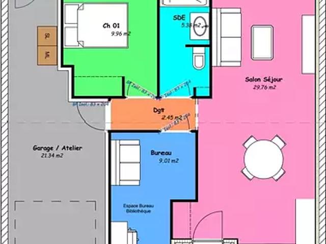 Achat maisons L'Aiguillon sur Vie 3 pièces