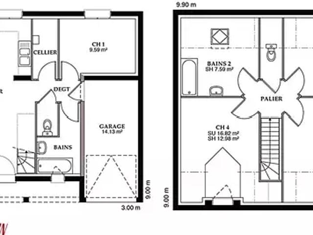 Achat maisons Pommiers 5 pièces