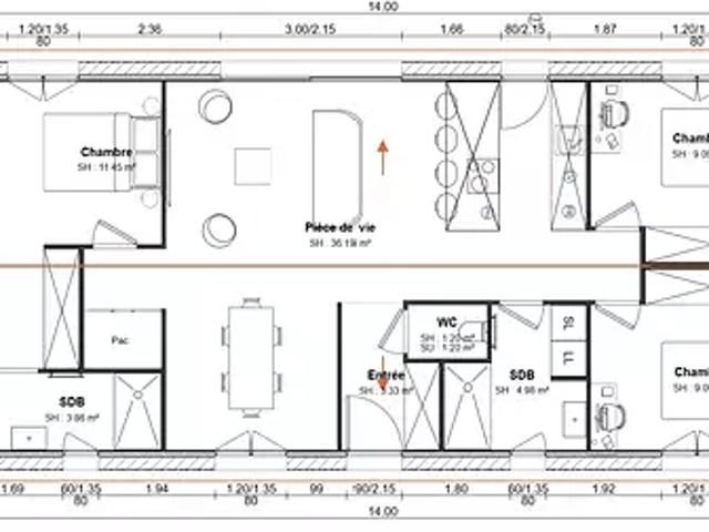 Achat maisons Saint Gobain 4 pièces