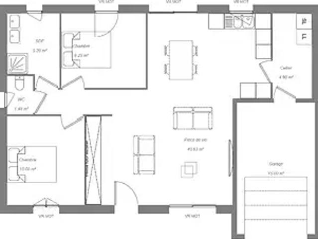 Achat maisons Sorigny 3 pièces