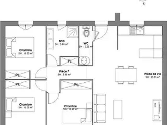 Achat maisons Trets 3 pièces