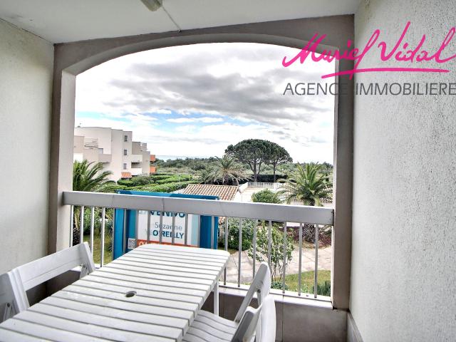 ACHAT SAINT CYPRIEN PLAGE T2 cabine VUE MER AVEC PARKING