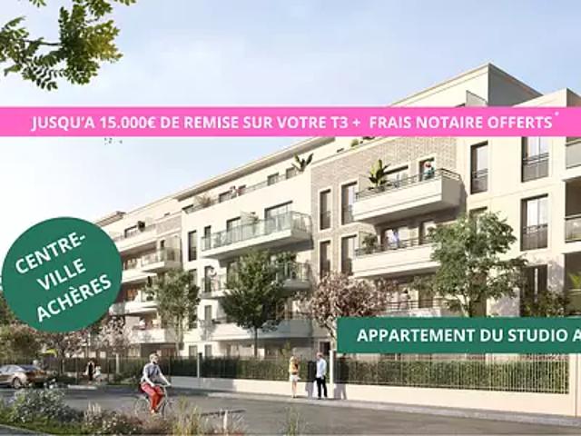 Achères 78260 Programme neuf appartement neuf à vendre t4