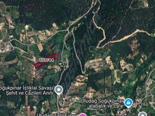 ACİLL SOĞUKPINARDA SATILIK 440 m2 ULUDAĞ MANZARALI BAHÇE