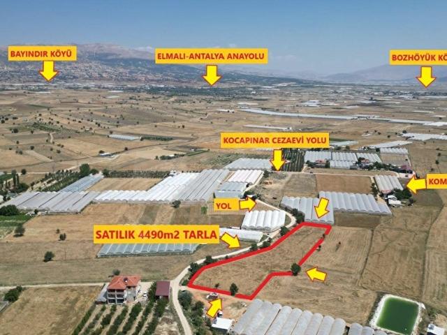 !ACİLL SATILIK TEMİZÖZ EMLAKTAN 4490m2 YOLA SIFIR SATILIK TARLA!