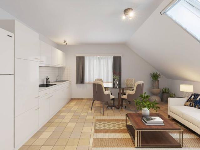 Aangenaam appartement met 1 slaapkamer en garagebox in Hasse