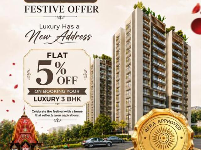 Aarambh Regal,Raysan 3 BHK Apartment For Sale Gandhinagar