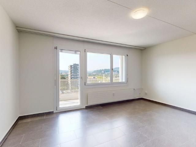 Above the rooftops of Pratteln