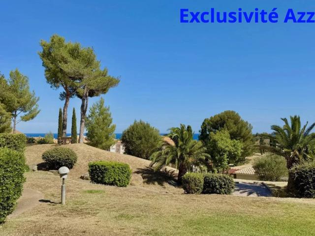 AGAY CAP ESTEREL VILLAGE T3 TYPE LARGE JARDIN SUD EST VUE MER
