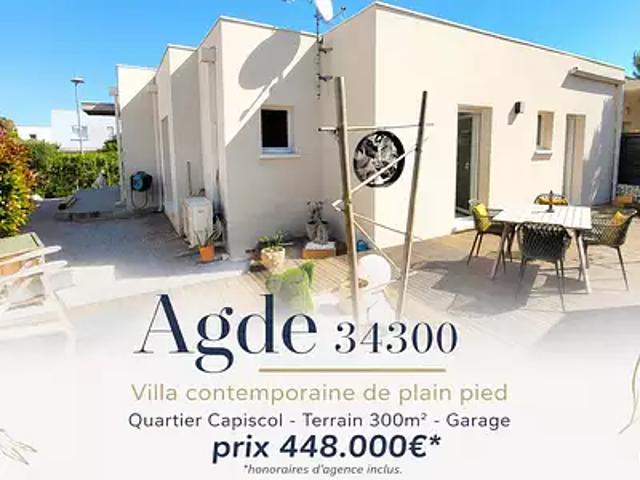 Agde 34300 Achat / Vente maison 4 pièces t4 au dernier étage terrasse
