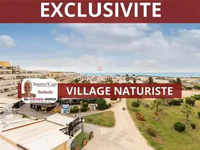 Agde 34300 Achat / Vente appartement 1 pièce t1 au dernier étage terrasse