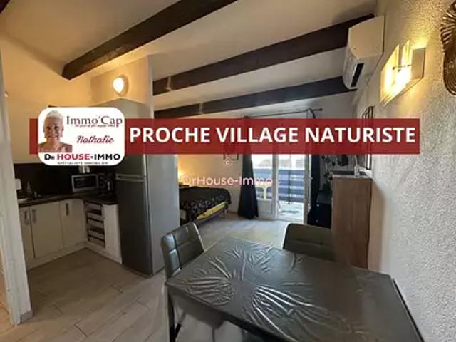Agde 34300 Achat / Vente appartement 1 pièce t1 au dernier étage terrasse
