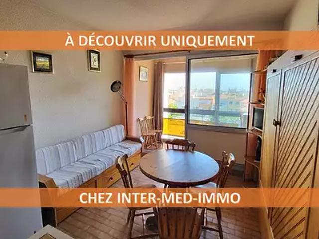 Agde 34300 Achat / Vente appartement 2 pièces t2 au dernier étage terrasse