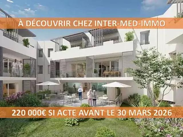 Agde 34300 Achat / Vente appartement 2 pièces t2 balcon