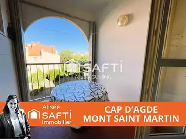 Agde 34300 Achat / Vente appartement 2 pièces t2 terrasse parking