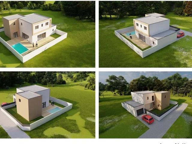 Agde 34300 Villa Contemporaine avec Vie en rez de chaussée sur terrain de 363m² avec garage et piscine
