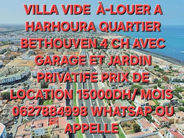 Agréable villa à louer à harhoura
