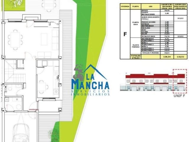 Adosada en venta en Chinchilla de Monte Aragón, Castilla la mancha
