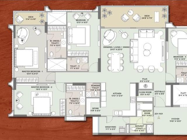 Adani Amaris 4 Bedroom 2172 Sq. Ft. Apartment in Jagatpur Ahmedabad Listing ID: #9790