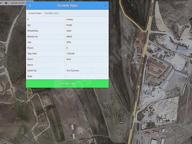 ADENŞENTEPE 3. KISIMDA TEK TAPU 1034 M2 SATILIK İMARLI ARSA