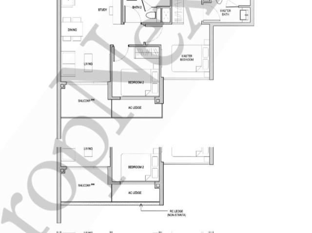 Affinity At Serangoon Condominium For Sale, $1,380,000, 2 Bed 2 Bath 732 sqft $1,885.00 psf