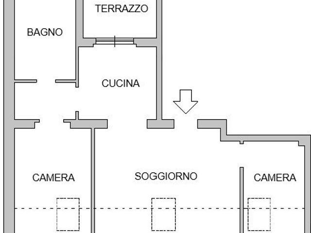 Affittasi trilocale a Milano via Sigieri 6, Porta Romana