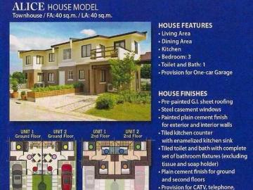 Affordable RFO Town House at 7.2K to 8.2K per month